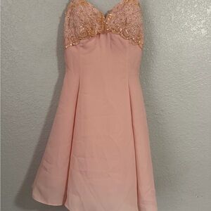 Scott McClintock Blush Pink Beaded Cocktail Dress